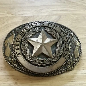 Tony Lama The State of Texas State Series Collection Buckle Solid Brass  - Picture 1 of 12