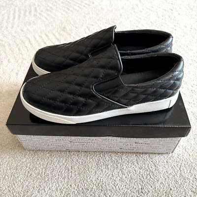 Wanted Slip on Ollie Quilted Sneakers Womens Size 9 Black - Image 1 of 4