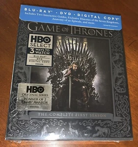 GAME OF THRONES - The Complete First Season BLU-RAY:DVD:DIGITAL COPY~NEW SEALED! - Picture 1 of 5
