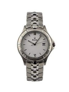 Bulova Men's White Dial Stainless Steel Watch - 96B21 VINTAGE MODEL - Picture 1 of 12