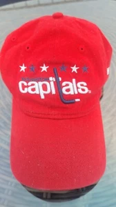Washington Capitals Red Strapback Hat Adjustable NHL Hockey Cap New Era - Picture 1 of 13