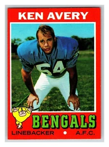1971 Topps Ken Avery Cincinnati Bengals #22 (KCR) - Picture 1 of 2
