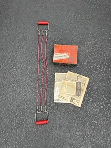 Vintage Chest Pull Spring Resistance Exercise - Wood Handles - w/Box and Instr - Picture 1 of 5
