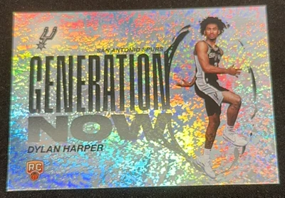 Dylan Harper 2025-26 Topps Flagship Generation Now Stardust RC Spurs #GN-2 - Image 1 of 3
