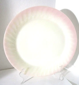 Vintage Fire King Pink Swirl Glass Serving Plate 11" - Picture 1 of 5