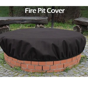 (81.3x10.16cm/32x4in)Built In Fire Pit Cover For In Ground 600D Oxford Cloth HG - Picture 1 of 22