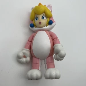 Jakks Super Mario 4" Inch World of Nintendo Series Cat Princess Peach Figure - Picture 1 of 2