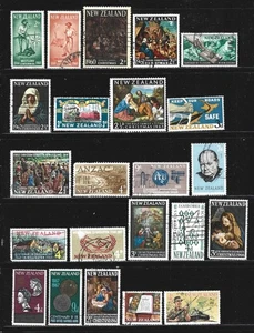 NEW ZEALAND – 1960-1969 – COMMEMORATIVE ISSUES – 38 DIFFERENT STAMPS - USED - Picture 1 of 4