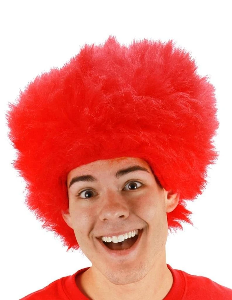 Fuzzy Red Wig Costume Accessory - Image 1 of 1