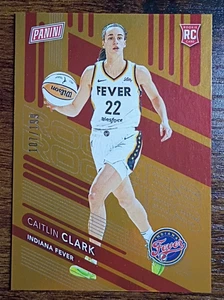 2024 Panini The National Caitlin Clark RC Orange Foil /199 Rookie - Bild 1 von 2