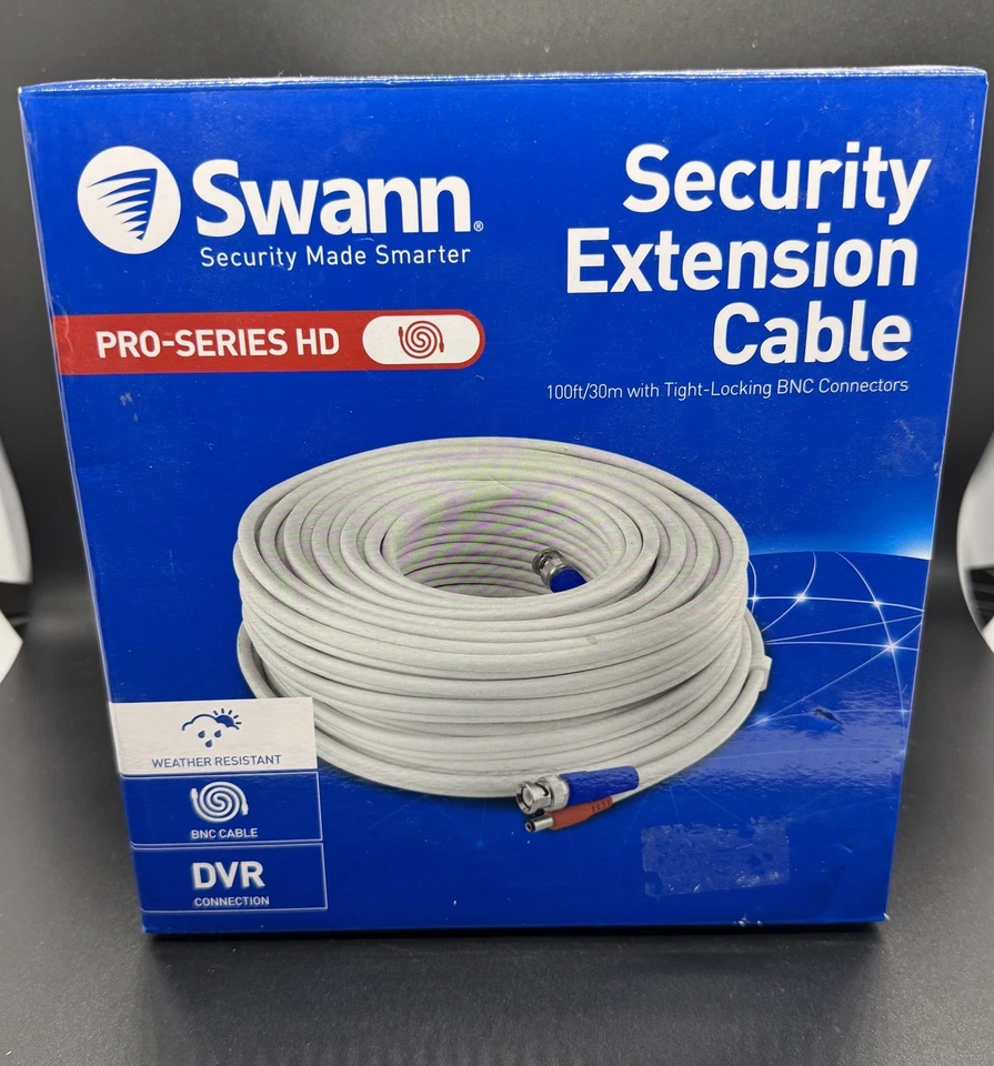 Swann PRO-SERIES HD Security Extension Cable 100ft/30m Tight Locking BNC Connect - Image 1 of 4
