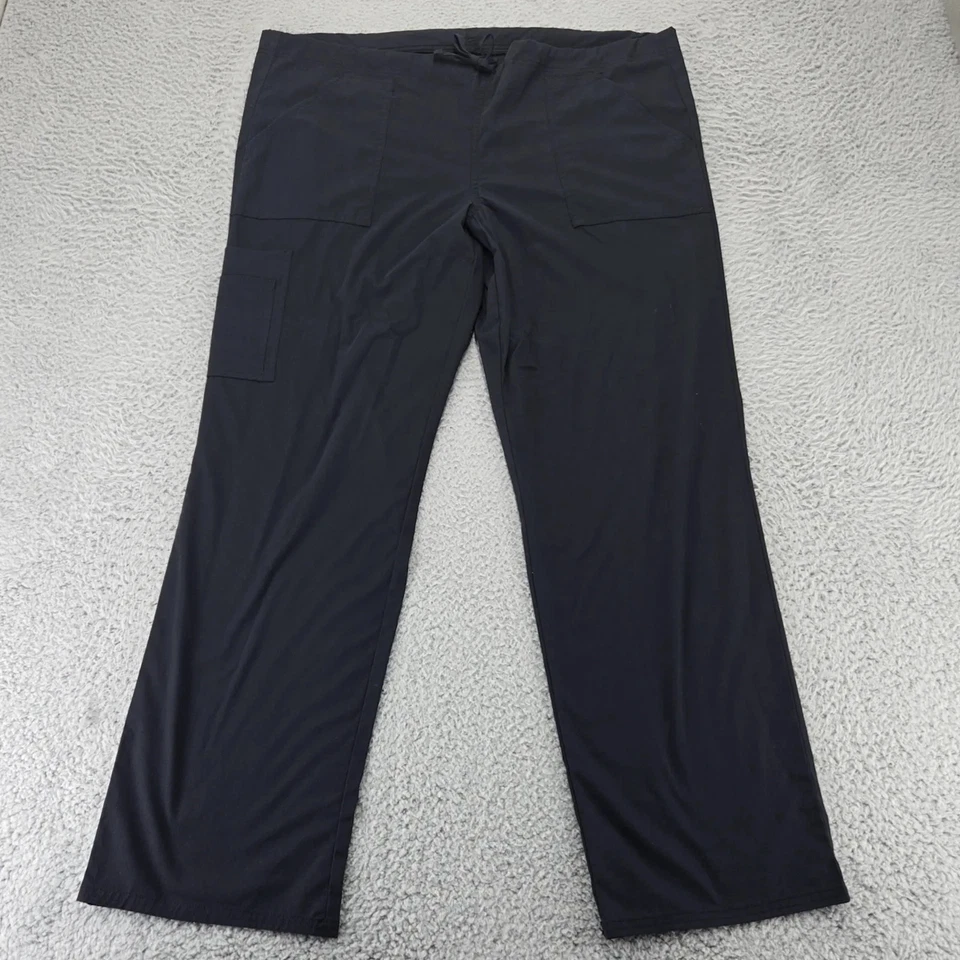 Pantalones Scrubstar Para Hombre Medianos Negros Carga Ropa Médica de Trabajo Exfoliantes Foto 1 de 4