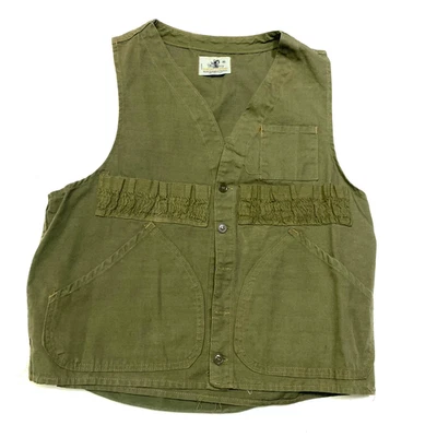 Blacksheep Brand Hunting Vest Mens MED ,USA MADE Shell Loops VTG Army Green - Image 1 of 4