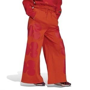 Adidas Marimekko Wide Sweat Pants Bottoms Women's Joggers Orange Size S #ref14 - Picture 1 of 3