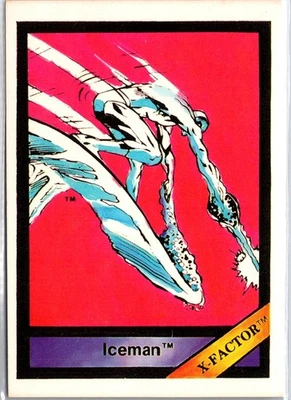 1987 COMIC IMAGES MARVEL SERIES 1 #6 ICEMAN BOBBY DRAKE X-FACTOR CARD NM - Image 1 of 2