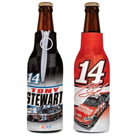 TONY STEWART #14 THREE TIME NASCAR SPRINT CUP CHAMPION BOTTLE HUGGER ZIPPER Cover