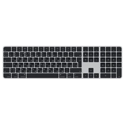 Apple Magic Keyboard with Touch ID & Numeric Keypad, Black **Russian** MMMR3RS/A - Image 1 of 3