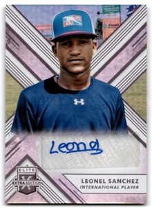 2018 Panini Elite Extra Edition Autographs Leonel Sanchez Auto International