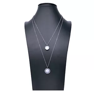 Collar Acero Zodíaco Horóscopo Nácar Brillante Mujer Plata Blanco - Imagen 1 de 1