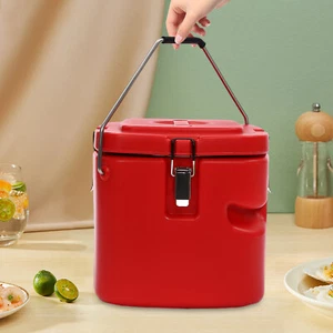 10qt Insulation Food Soup Warmer Catering Box Stainless Food Pan Carrier Cooler - Bild 1 von 14