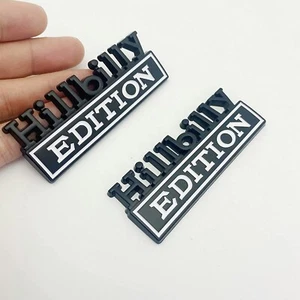 Hillbilly Edition Emblem 3D Badge Sticker Letter for Universal White-2pcs - Picture 1 of 4