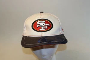San Francisco 49ers NFL New Era 39Thirty Medium Large Fitted Hat White & Black - Picture 1 of 6