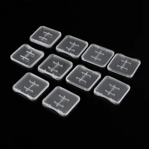 Feamos 10pcs TF MiC SDHC Micro SD Memory Card hard Plastic Box Case White New - Picture 1 of 7