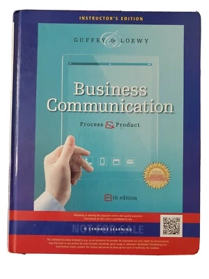 Business Communications Guffey & Loewy 8th Edition Instructor's Edition - Image 1 of 2