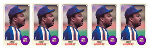 (5) 1993 Sports Cards #29 Eddie Murray Baseball Card Lot New York Mets