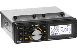 Boss Elite Direct Fit Harley 1998-2013 Bluetooth MP3 AM/FM Receiver 3" BEHDIN98 - Picture 1 of 7