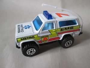 1983 Matchbox 4x4 Chevy Blazer Metro EMS #7 Emergency Cruiser (1:64) Mint - Picture 1 of 7
