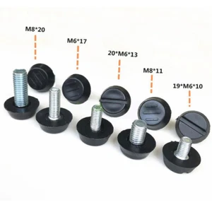 Adjustable M6 M8 Screw Bolt Leveling Foot Machine Cabinet Furniture Feet 19/20mm - Picture 1 of 12