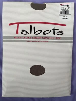 Pantimedias Talbots Lycra Sedosa Control Transparente Top Sandalio Talla C Color Almendra Foto 1 de 4