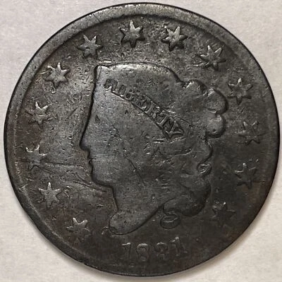 Moneda de centavo grande cabeza corona 1831 buena G, oscura #13924 Foto 1 de 3