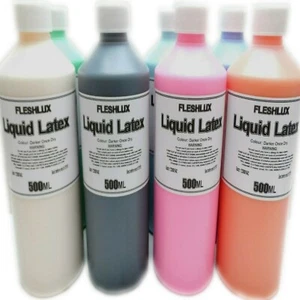 liquid latex body paint black red white pink blue clear flesh skin fancy dress - Picture 1 of 1