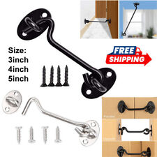 Cabin Hook And Eye Latch Lock Shed Gate Door Catch Silent Holder Stainless Steel