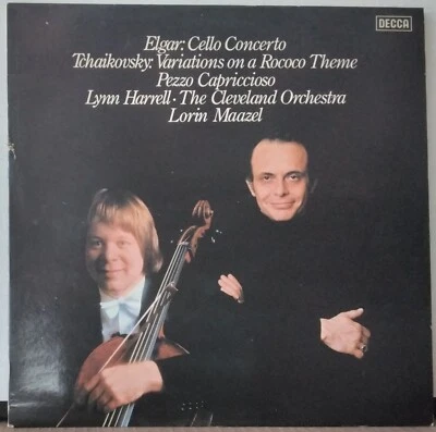 DECCA SXL 6965 ED 1 UK ELGAR CELLO CONCERTO LYNN HARRELL MAAZEL 1980 LP - Image 1 of 3