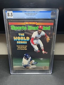 CGC 8.5 Newsstand Edition Sports Illustrated-Ozzie Smith-October 28 1985 - Picture 1 of 1
