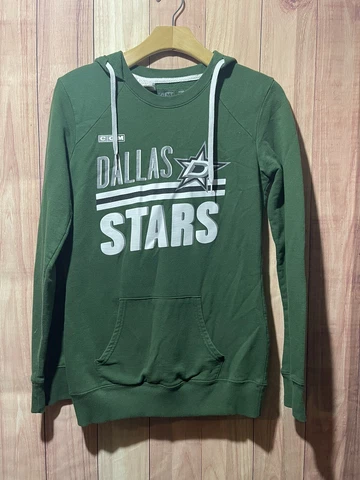 Women's NHL DALLAS STARS Small Sweatshirt Hoodie Pull Hockey green CCM Small Cover