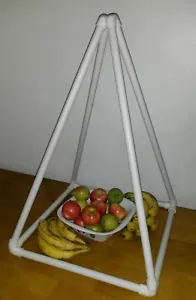 Tabletop Russian Nubian Style PVC Pyramid Over 2' Ft Tall for Plants Fruits H2O - Picture 1 of 10