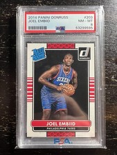 Joel Embiid Rookie 2014 Donruss #203 PSA 8