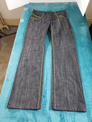 Pantalones de algodón negros rectos vintage Miskeen talla 30x34 para hombre diseño holgado Y2K Foto 1 de 4