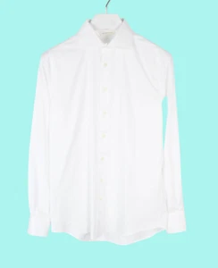 Camisa formal SUITSUPPLY para hombre GRANDE blanca con botones cuello extendido - Imagen 1 de 9