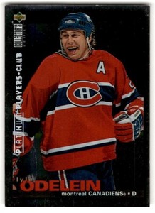 1995-96 Collector's Choice Player's Club Platinum Lyle Odelein #6 Montreal