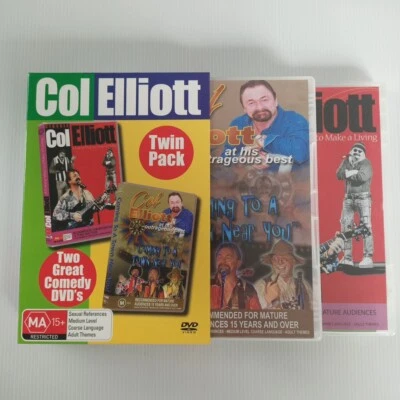 Col Elliott Twin Pack DVD Funny Way To Make A Living Coming To A Town Near You  - image 1 of 4