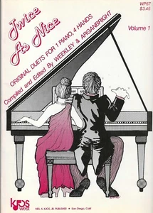 Twice As Nice Duets For 1 Piano 4 Hands Vol. 1 Weekley & Arganbright - Picture 1 of 2