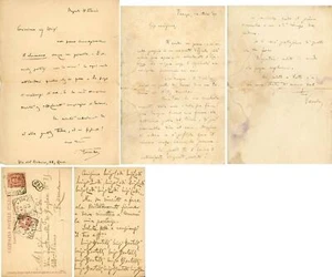 BERTELLI, Luigi [VAMBA]Due lettere ed una cartolina postale indirizzati a L Lod - Imagen 1 de 1