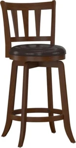 Hillsdale Presque Isle Swivel Stool, Bar Height, Cherry - Picture 1 of 5