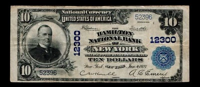 $10 1902 Large Size New York National Bank Note Free Shipping #55 - Image 1 of 2