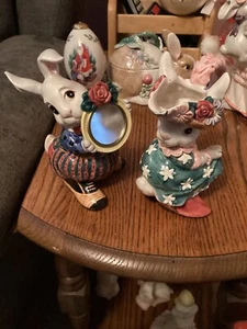 Fitz and Floyd Cotton Tailors Sugar and Creamer w/original box - Picture 1 of 11
